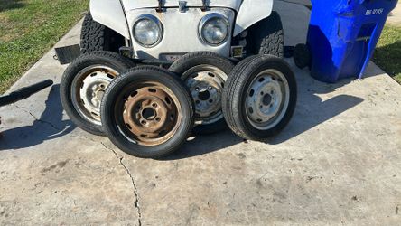 VW Bug Wheels Tire Set