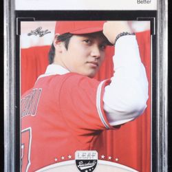 2018 Leaf Shohei Ohtani Retail Red #2 RC BCCG 10