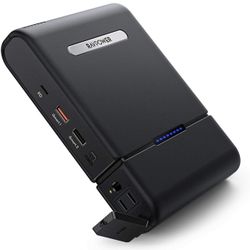 USB C Power Bank 30000mAh 100W(150W max) AC Outlet USB C Emergency Portable Charger 60W PD3.0 RAVPower Laptop Travel Charger for MacBook Pro Dell XPS 