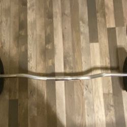Barbell with Weights and Locks