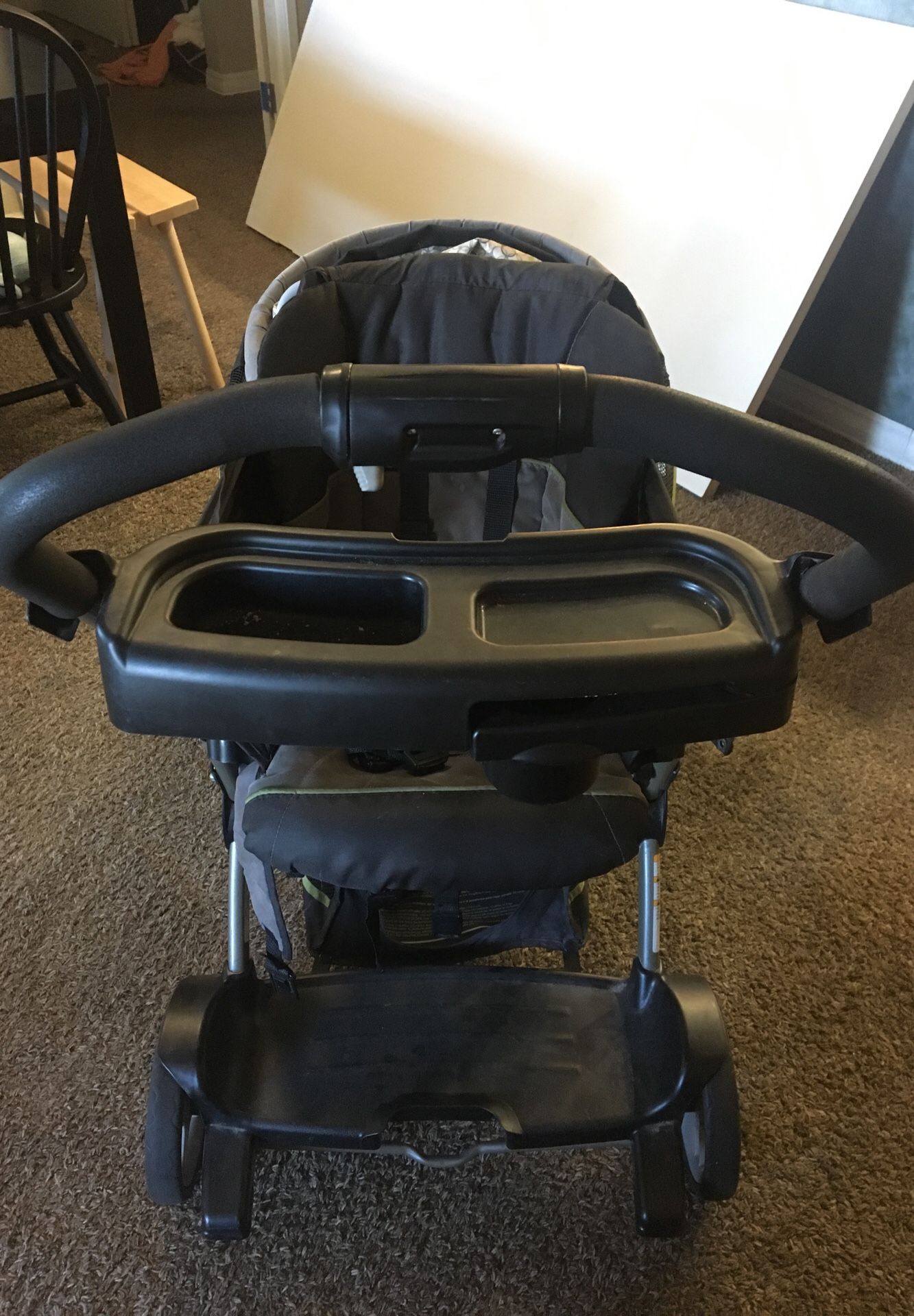 Graco double stroller. Multiple riding positions