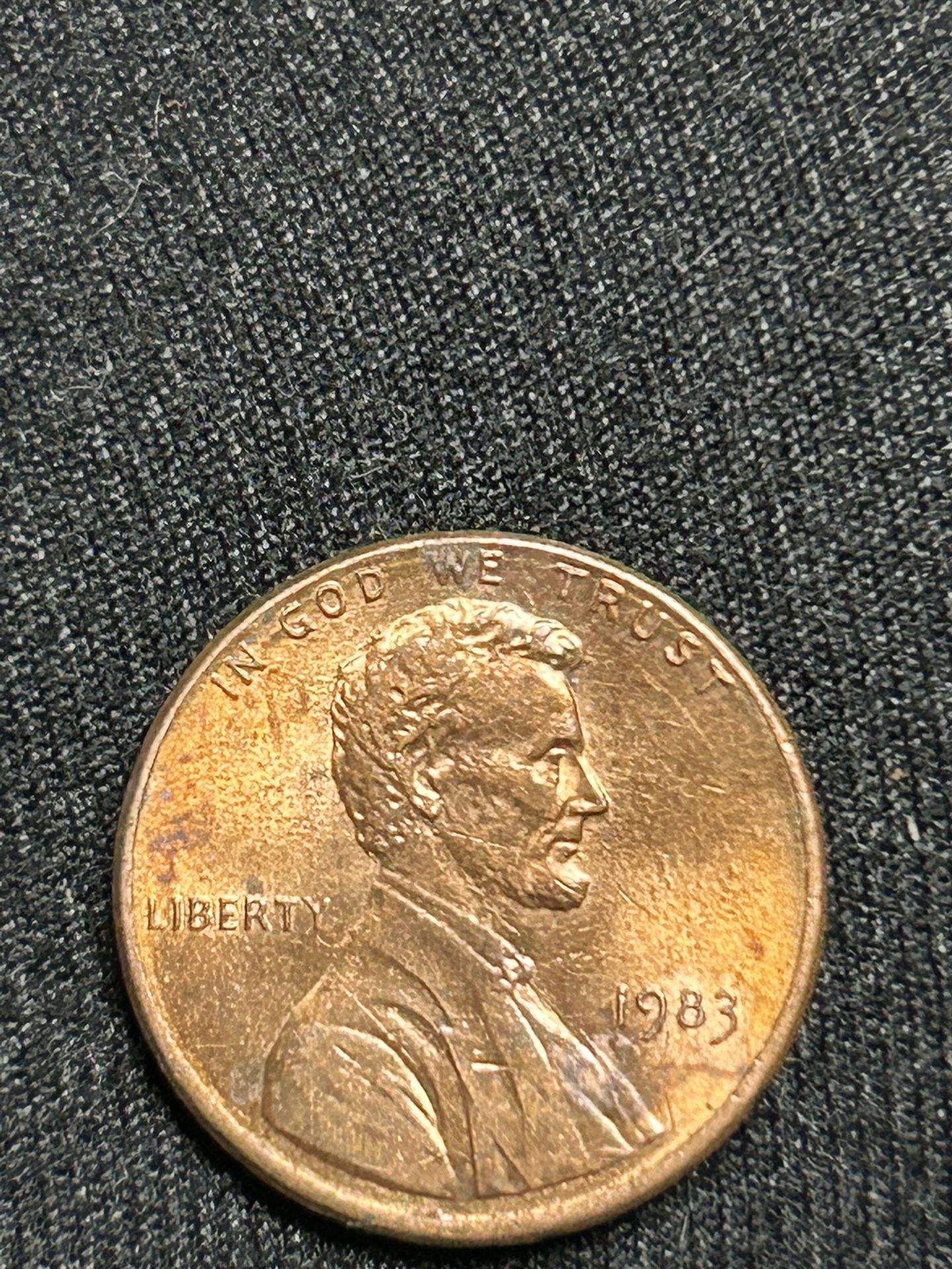 1983 Abraham Lincoln Penny No Mint Mark 