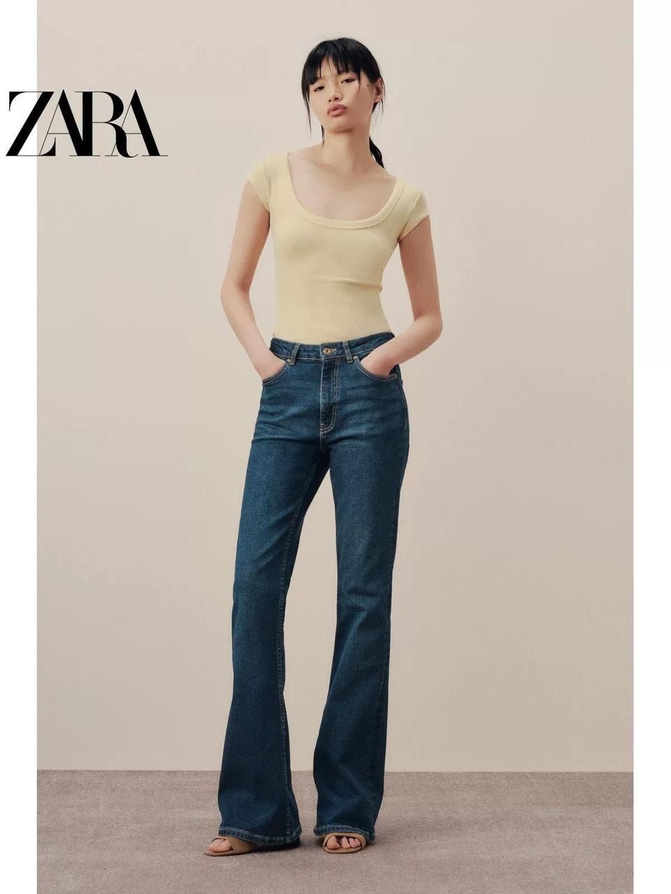 Zara Mid-Rise Full Length Jeans