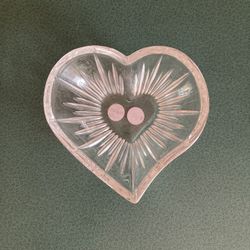 MIKASA Crystal Heart Candy Dish