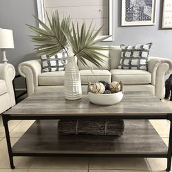 Coffee table and two side tables