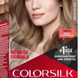 Revlon Colorsilk Beautiful Color #60 DARK ASH BLONDE Box