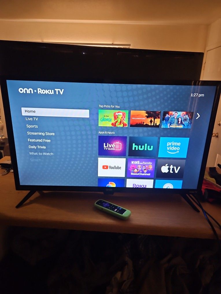 Onn Smart Tv 32inch Flat Screen With Remote Control And Legs 