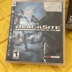 Ps3 Black site Area 51 Game