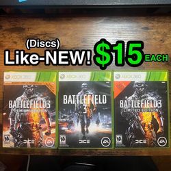 🎮 Like-NEW Battlefield 3 Xbox 360 – Premium, Standard & Limited Edition ($15 Each) 🎮