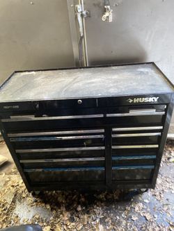 Husky 46 in. 11-Drawer Rolling Tool Cabinet — Loaded with Tools