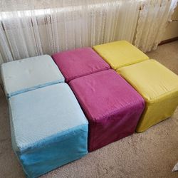 Ikea Square Poufs / Ottomans