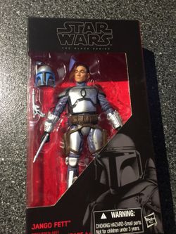 Jango Fett Action Figure, 6 Inch Star Wars Black Series collectible figure Attack of the clones