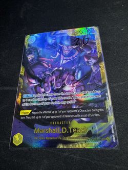 One Piece TCG Marshall D. Teach Secret Rare Card (OP16-119)