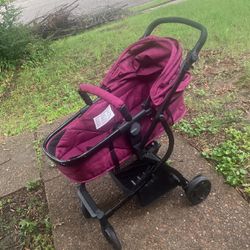 Purple Car seat And Stroller 