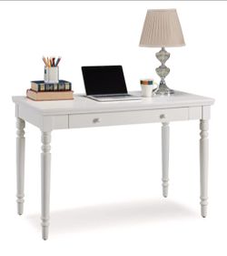 Leick Home Cottage White Turned leg Laptop Desk with Center Drawer, White
Freestanding, Classic, Wood, Furniture, 85410,BRAND NEW