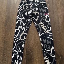 Girls Active Puma Leggings Size 6 #10