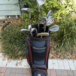 Mens left handed golf club set