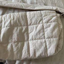 Light Beige Bag With Detachable Strap