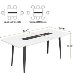 Dining/ Conference Table, Modern Boat Shaped Meeting Table