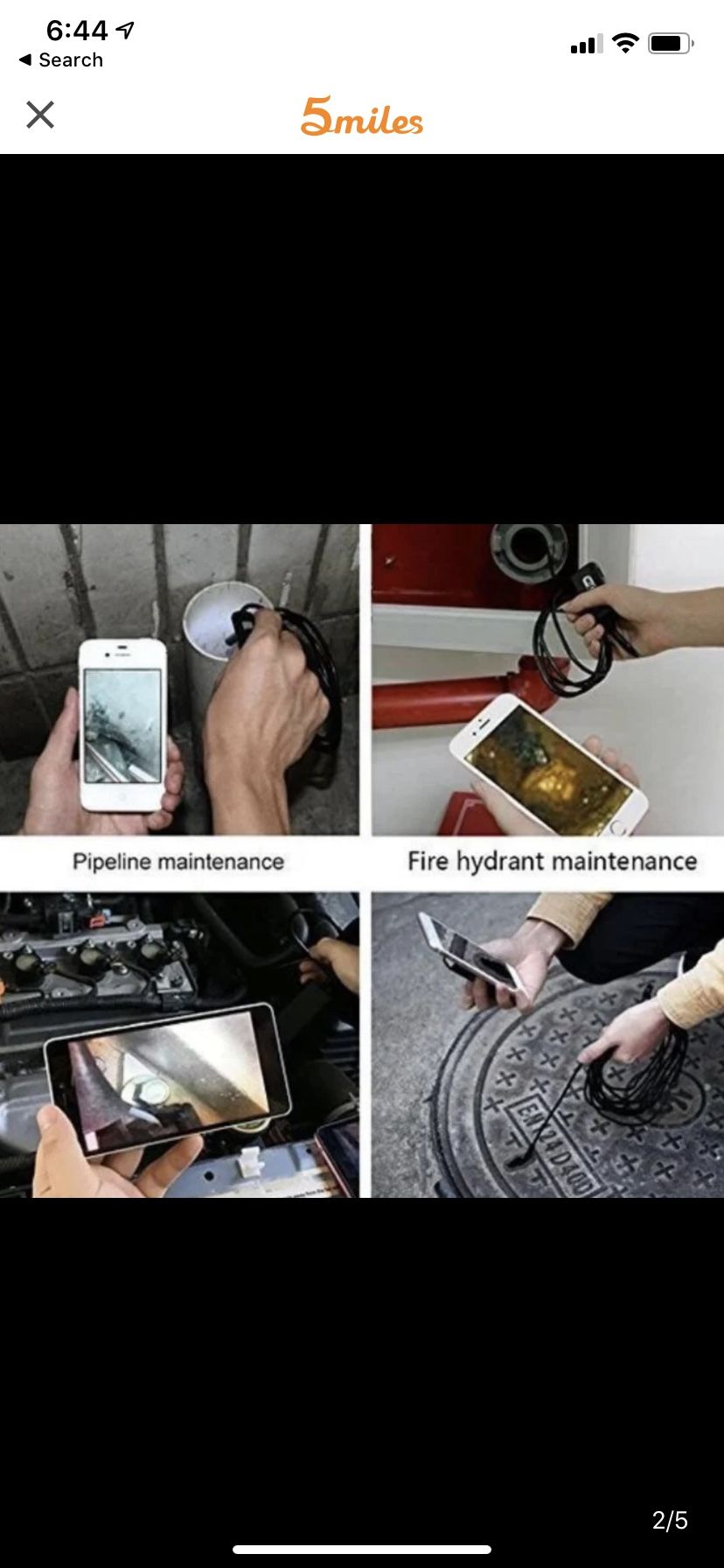 6 led 39.9 inches endoscope waterproof borescope inspection camera for android phone