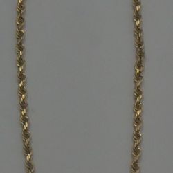 10KT YELLOW GOLD ROPE CHAIN 24 INCHES LONG 15.9 GRAMS 875753-1
