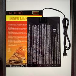 Aiicioo Reptile Heating Pad - Hermit Crab Heater Heat Mat for Reptiles Snake Lizard Terrarium 16 Watt @W2