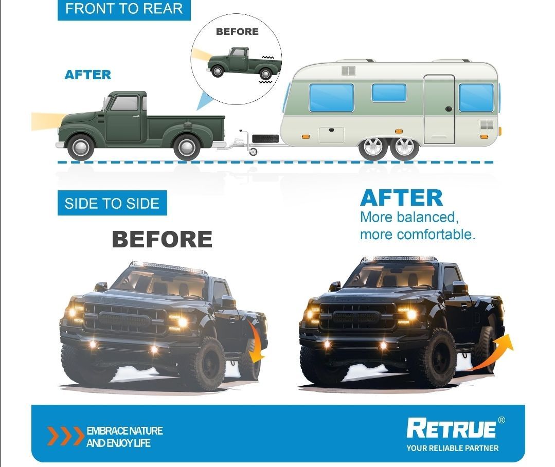 Rear Air Bags Suspension Tow Assist, Over-Load Bag Kit Chevy Silverado GMC Sierra 1500HD 2500