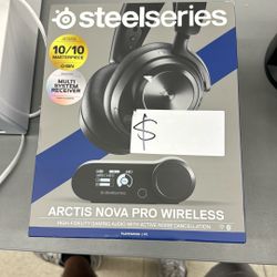 SteelSeries Arctis Nova Pro Wireless Multi-System Gaming Headset - Premium Hi-Fi Drivers - Active Noise Cancellation - Infinity Power System - Stealth