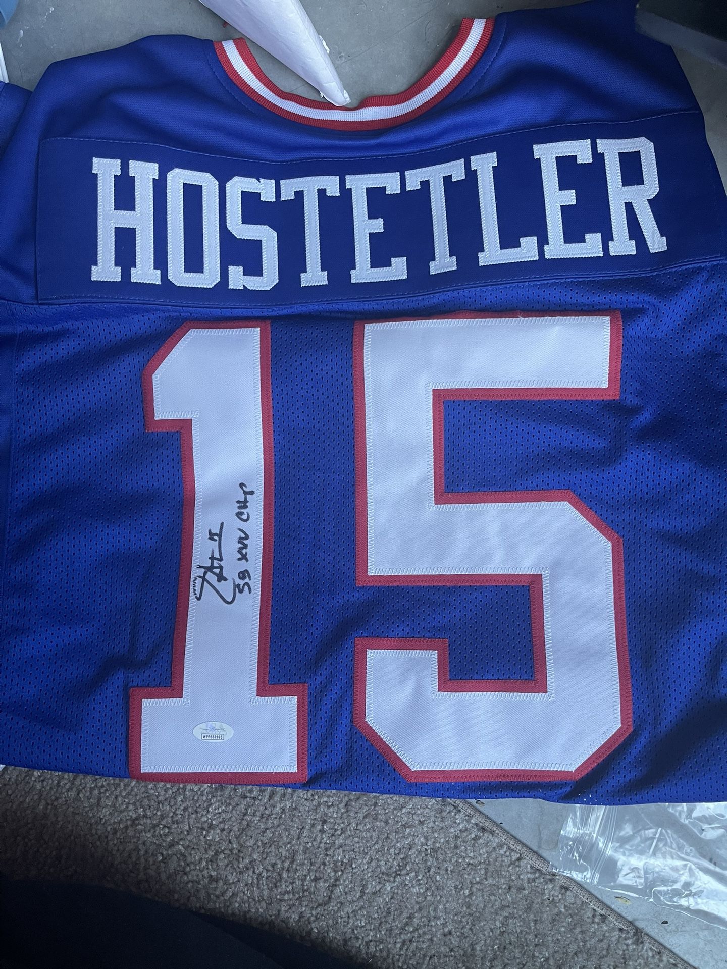 Hostetler Signed Jersey