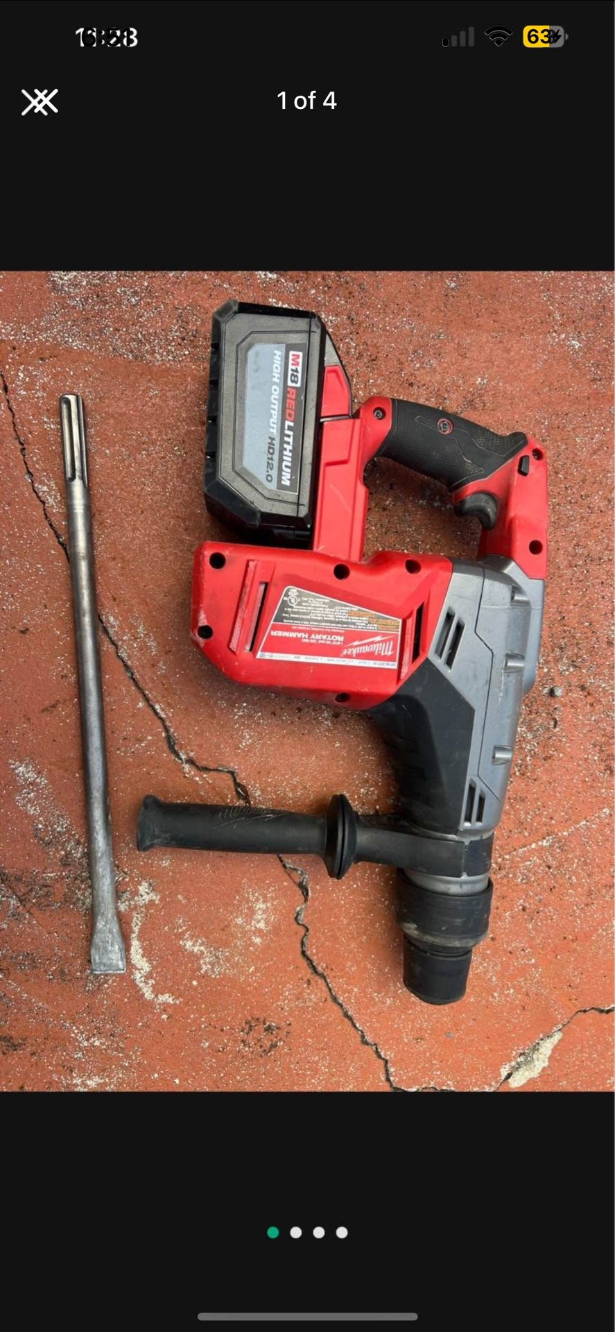 Milwaukee Sds Plus Rotary Hammer / Chipping Hammer