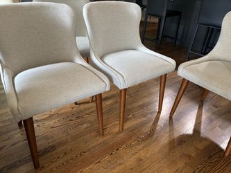 4 Upholstered Dining Chairs