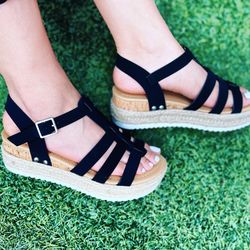 Black Wedge/Sandal Sizes5.5-10