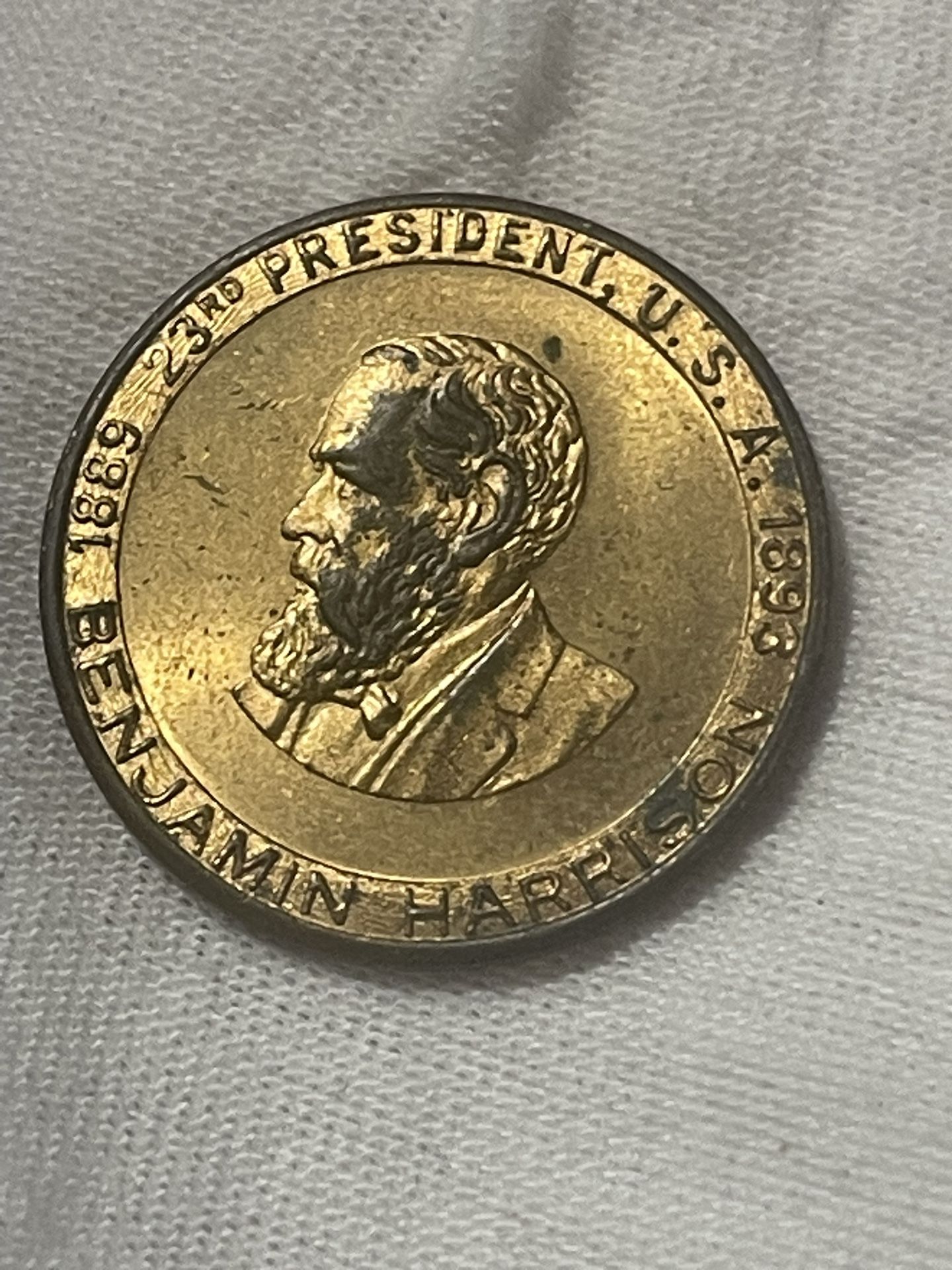 Benjamin Harrison 23rd president commemorative coin
