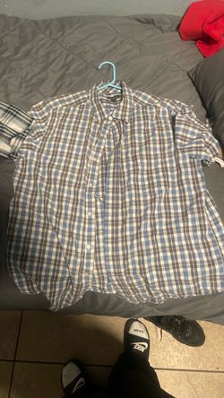 George Plaid Button-Down Short Sleeve Shirt