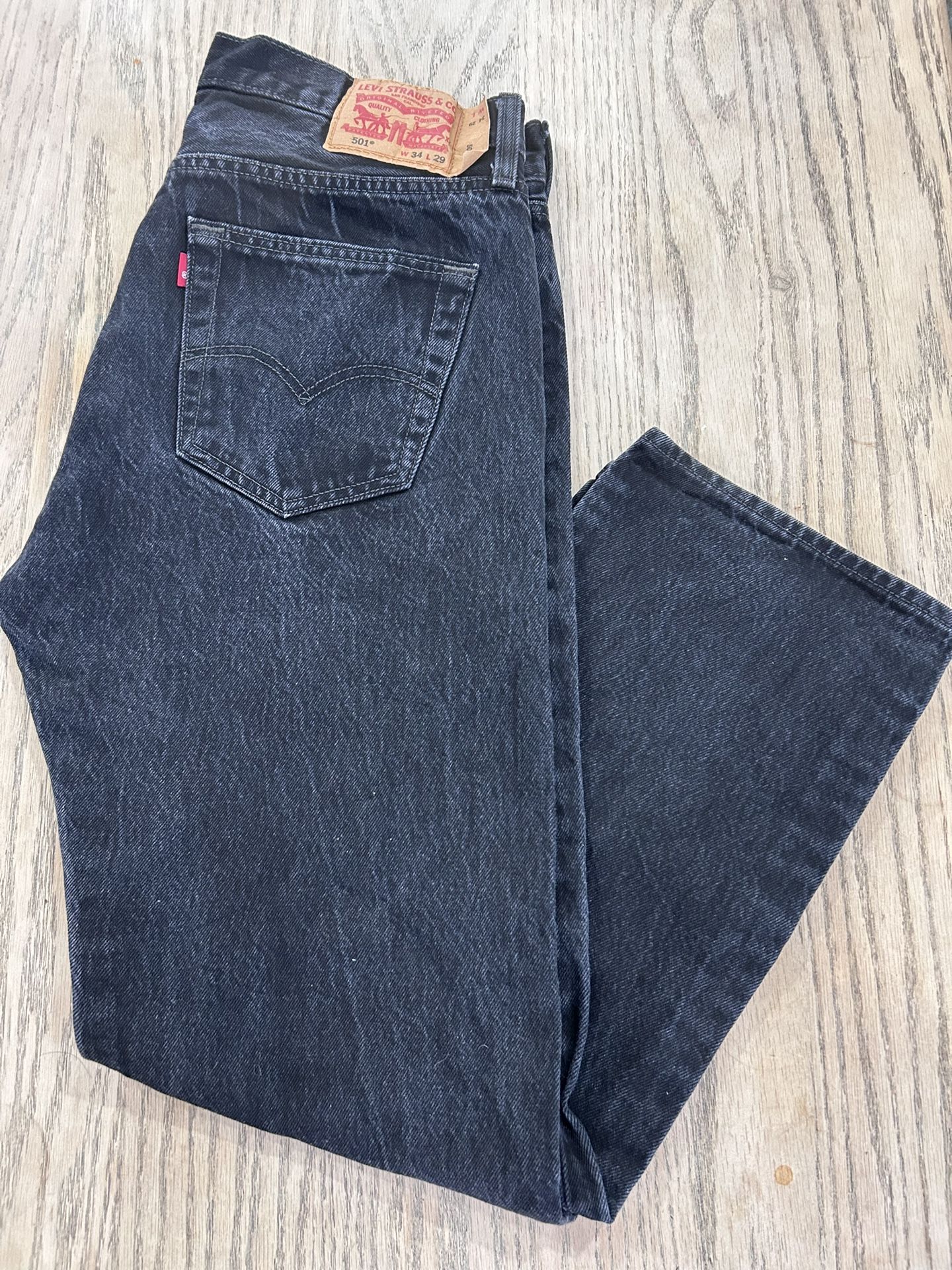 Levi’s 501 Black Men’s Pants Size W34xL29