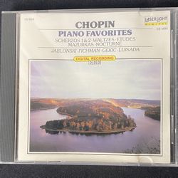 Chopin Piano Favorites Scherzos 1 & 2 Waltzes Etudes CD Laserlight Digital 1989