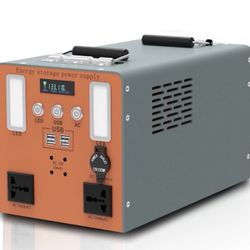 Portable outdoor camping power supply, 2000Wh backup power supply, output power 1500W, with pure sine wave 110V AC socket, suitable for outdoor campin