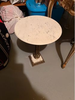 French Marble Mini Table