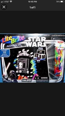Vintage Star Wars Lite Brite Sealed 90s 
