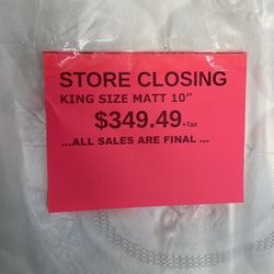 King Size Mattress 10” New 