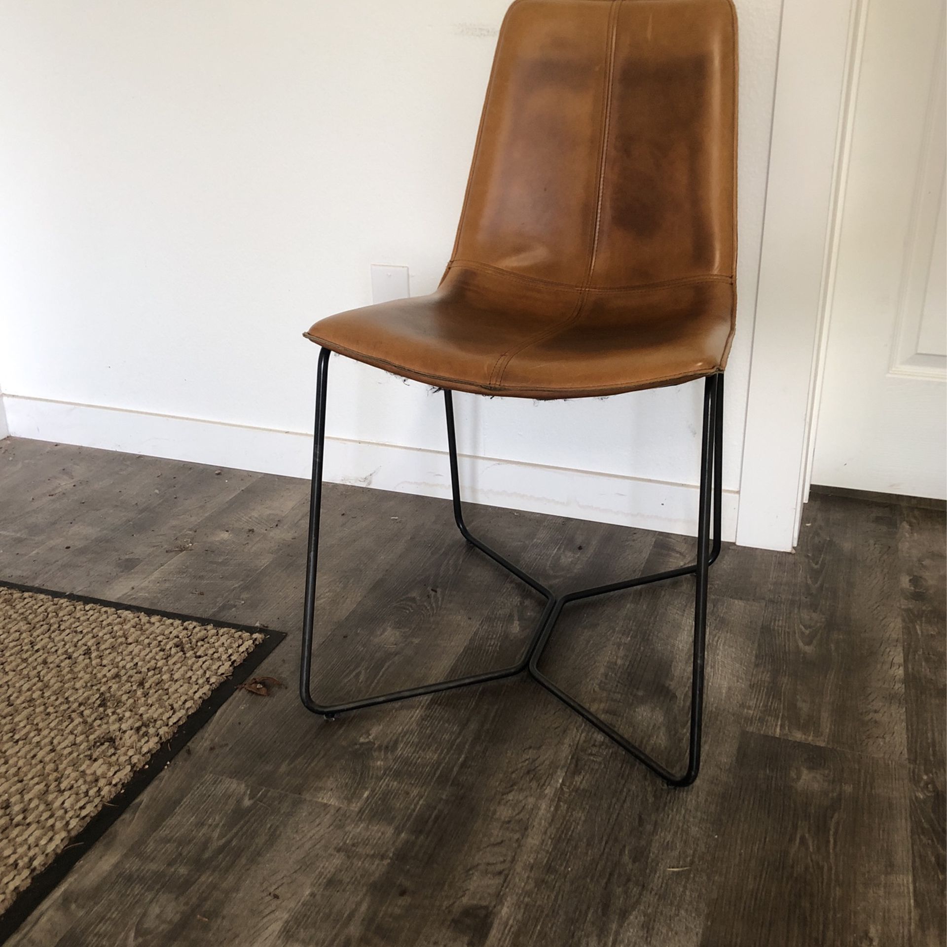 Leather West Elm Chair