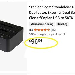 https://offerup.com/redirect/?o=U3RhclRlY2guY29t Standalone Hard Drive Duplicator, External Dual Bay HDD/SSD Cloner/Copier, USB to SATA III Docking St