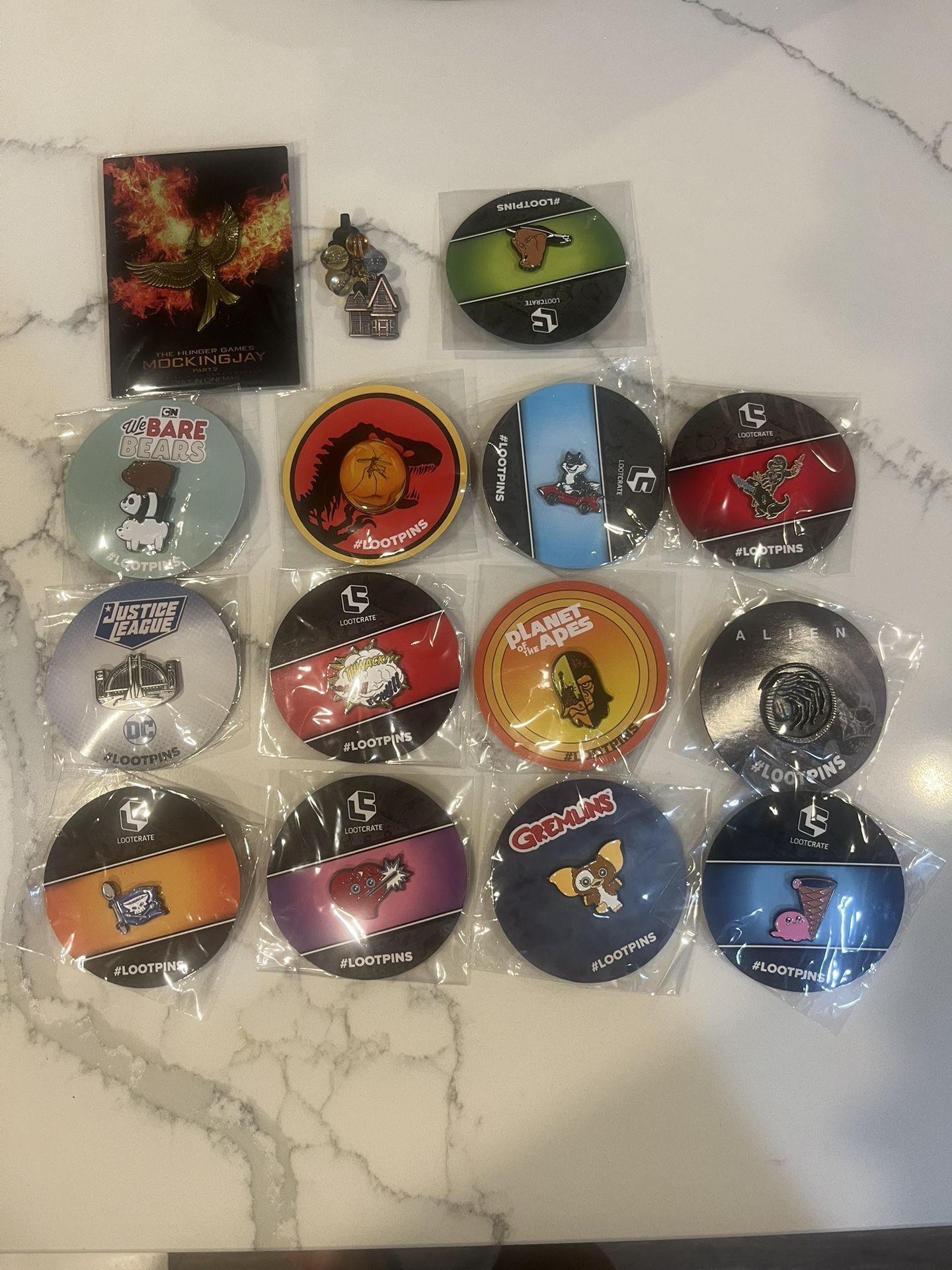 Lot of 15 Loot Crate Collector PINS some Commons And some VERY RARE