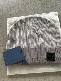 Grey Louis Vuitton beanie