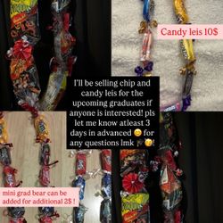 Graduation Candy & Chips Leis