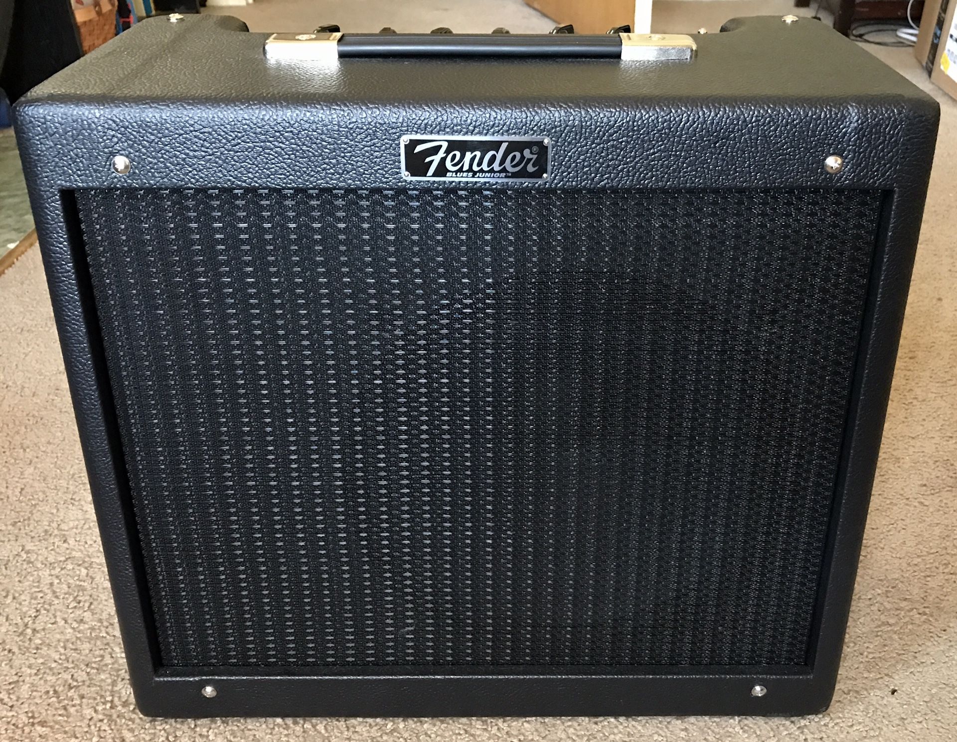2022 Fender Blues Junior IV Limited-Edition Stealth Model 15W 1”x12” Tube Guitar Combo Amplifier