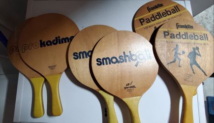 6 Paddleball paddles set