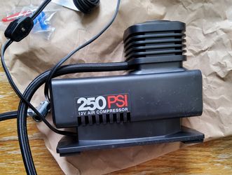 250 PSI Tire Inflator Portable Air Compressor, 12V DC
