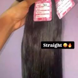 Straight Raw bundles 