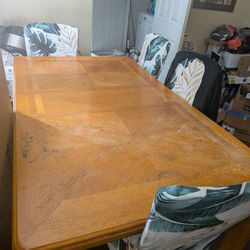 Wooden Table and 4 Chairs